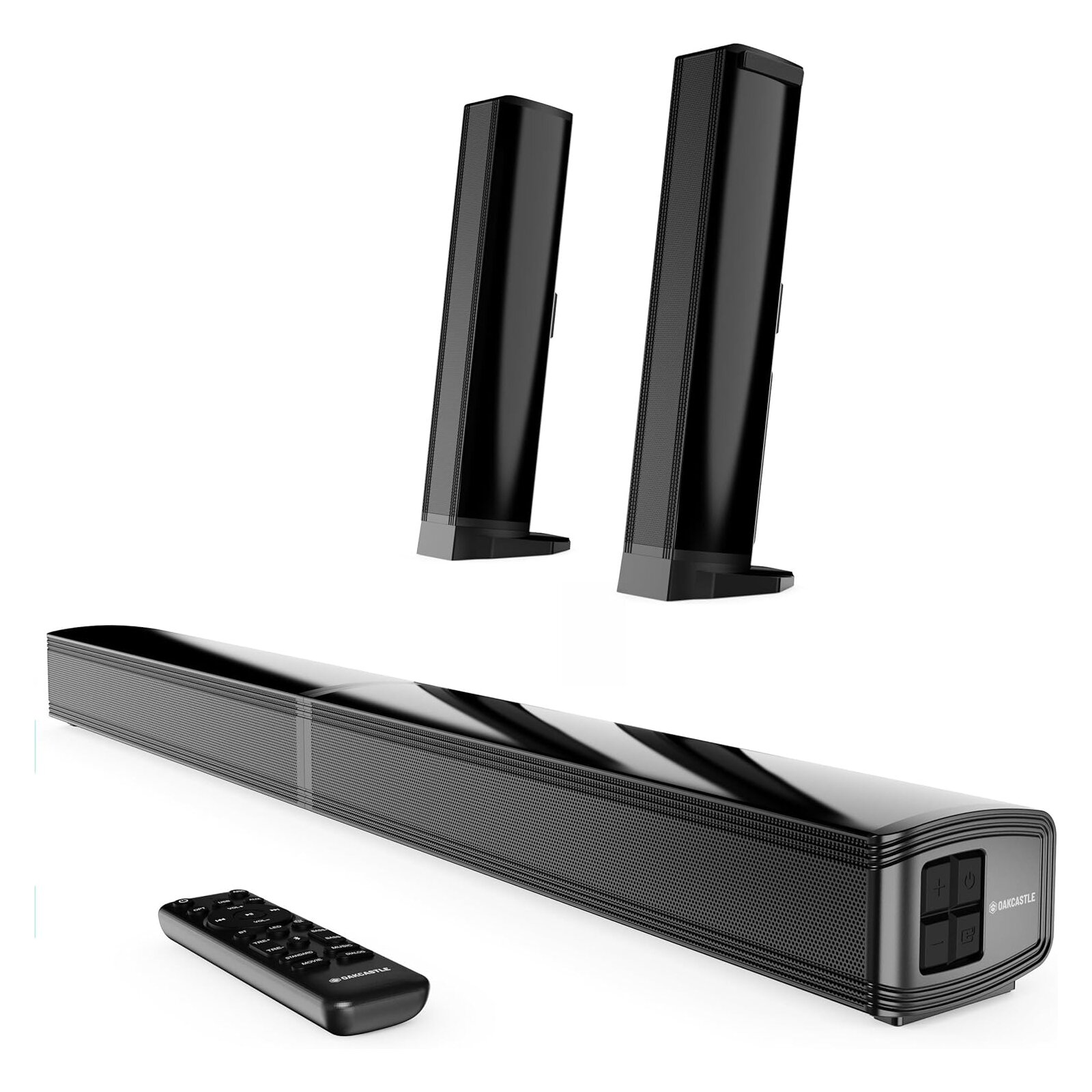 teilbare TV Soundbar Bluetooth, Standard ohne HDMI Kabel,Oakcastle SB80, MANGEL