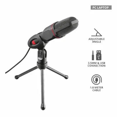 USB Gaming Mikrofon Streaming Podcast PC Trust GXT 212...