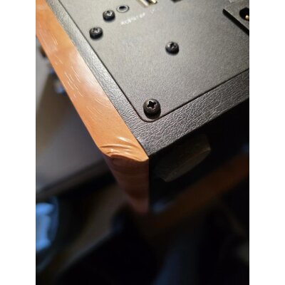 Aktiv Regallautsprecher BT, AUX,USB,HDMI,opt.,Braun,1...