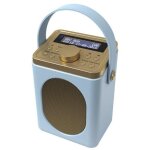 Retro Küchenradio DAB, hellblau, Wecker, Majority Little Shelford, GEPRÜFT - GUT