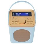 Retro Küchenradio DAB, hellblau, Wecker, Majority Little Shelford, GEPRÜFT - GUT