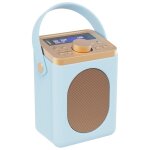 Retro Küchenradio DAB, hellblau, Wecker, Majority Little Shelford, GEPRÜFT - GUT