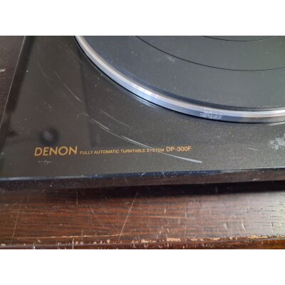 Vollautomat Plattenspieler, Phono, Denon DP-300F, schwarz, BESCHÄDIGT #2