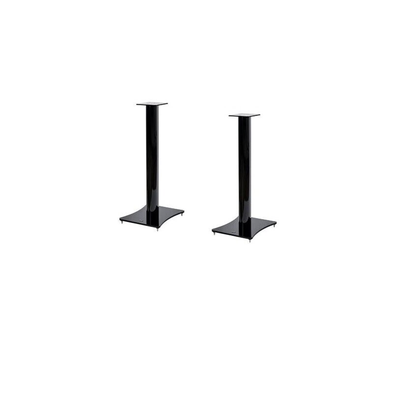 Premium Lautsprecherständer ELAC LS60, 1 Paar, Metall, Kabelkanal, Schwarz, NEU