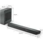 3.1 Soundbar Subwoofer Dolby Atmos HDMI ARC WLAN Philips TAB8507, GEPRÜFT - GUT