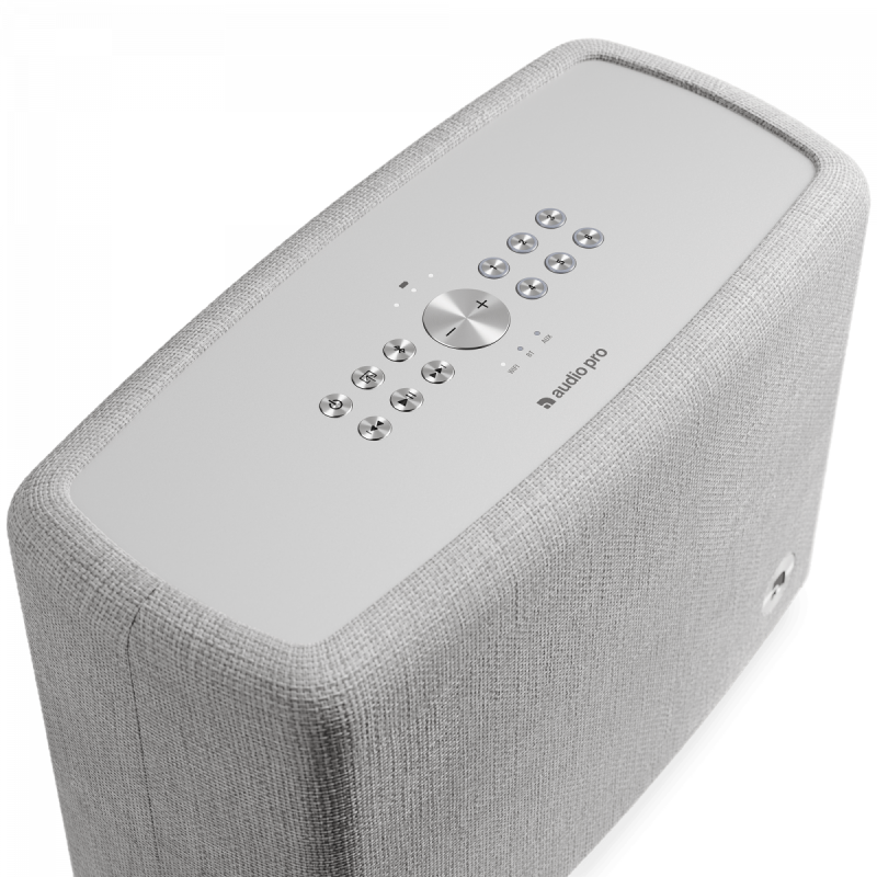 Multiroom Lautsprecher Audio Pro A15 W, 40W, AirPlay 2, IPX2, Hellgrau, NEU