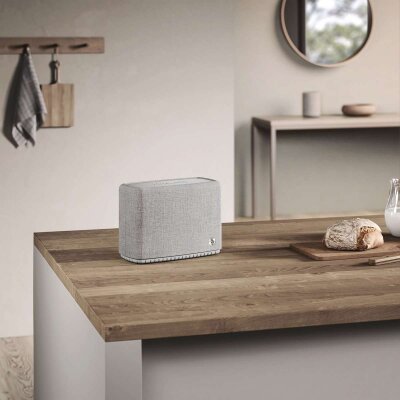 Multiroom Lautsprecher Audio Pro A15 W, 40W, AirPlay 2, IPX2, Hellgrau, NEU