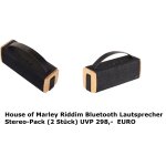 Akku Lautsprecher 1 Paar,House of Marley Riddim, BT, USB, Design, BLK,Bambus,NEU