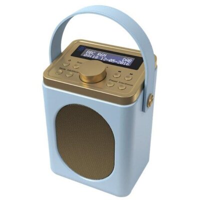 Retro Küchenradio DAB, hellblau, Wecker, Majority...