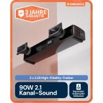2.1 Soundbar + Sub Oakcastle SB40 Xtra, HDMI ARC Bluetooth 5.4, 90W, GEPRÜFT GUT