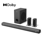 Soundbar 5.1, kabelloser Sat+Sub USB, AUX, Opt, HDMI ARC, Fernbed. Majority Everest, MANGEL