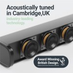 Soundbar 5.1, kabelloser Sat+Sub USB, AUX, Opt, HDMI ARC, Fernbed. Majority Everest, MANGEL