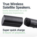 Soundbar 5.1, kabelloser Sat+Sub USB, AUX, Opt, HDMI ARC, Fernbed. Majority Everest, MANGEL