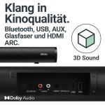 Soundbar 5.1, kabelloser Sat+Sub USB, AUX, Opt, HDMI ARC, Fernbed. Majority Everest, MANGEL