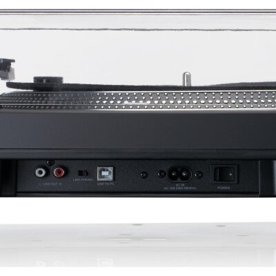 Plattenspieler Lenco L-3818BK Direktantrieb, USB Pitch,...
