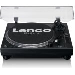 Plattenspieler Lenco L-3818BK Direktantrieb, USB Pitch, Schwarz, GEPRÜFT GUT