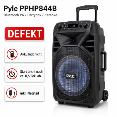 PA Partybox Pyle PPHP844B, 400W, Bluetooth, Karaoke...