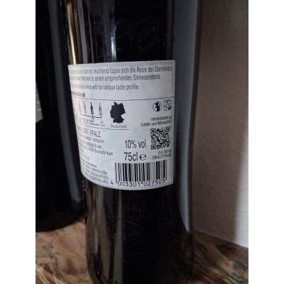 Rotwein 4x 0,75L Dornfelder lieblich Paket NEU