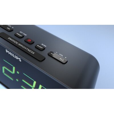 Radiowecker Philips TAR3306 UKW Dual Alarm Sleep Timer...