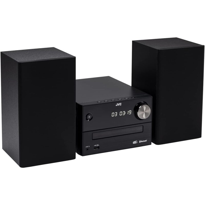 CD Micro HiFi Anlage JVC UX-C25DAB ,Bluetooth, USB, 2×10W, schwarz,GEPRÜFT - GUT