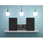CD Micro HiFi Anlage JVC UX-C25DAB ,Bluetooth,USB, 2×10W,schwarz,GEPRÜFT WIE NEU