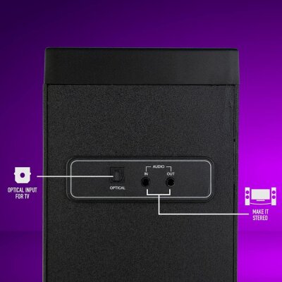 Bluetooth Soundtower, 40W RMS USB FM Radio NGS Sky Charm UNVOLLSTÄNDIG