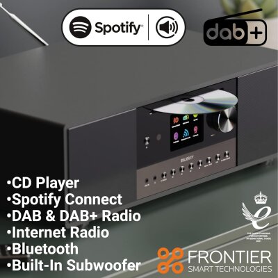 Internetradio, DAB+, CD, BT, eingebauter Subwoofer,...
