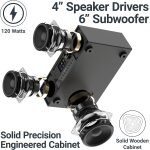Internetradio, DAB+, CD, BT, eingebauter Subwoofer, Quadriga, schwarz, MANGEL