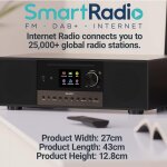 Internetradio, DAB+, CD, BT, eingebauter Subwoofer, Quadriga, schwarz, MANGEL