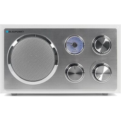 Retro Radio weiß, UKW/MW, USB, SD & AUX, Holzgehäuse, Blaupunkt RXN 19, GEPRÜFT