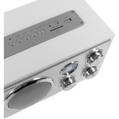 Retro Radio weiß, UKW/MW, USB, SD & AUX, Holzgehäuse, Blaupunkt RXN 19, GEPRÜFT