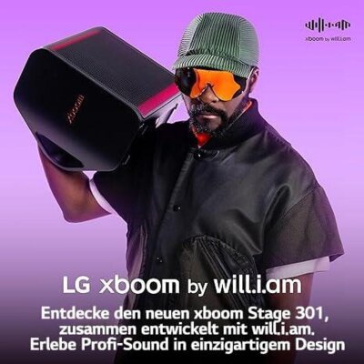 mobiler Party-Lautsprecher LG xboom Stage301, BT 5.4 IPX4...