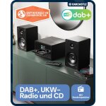 CD Radio mit DAB+, Bluetooth 5.3, schwarz, Oakcastle DAB400 HIFI, GEPRÜ. WIE NEU