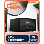 CD Radio mit DAB+, Bluetooth 5.3, schwarz, Oakcastle DAB400 HIFI, GEPRÜ. WIE NEU