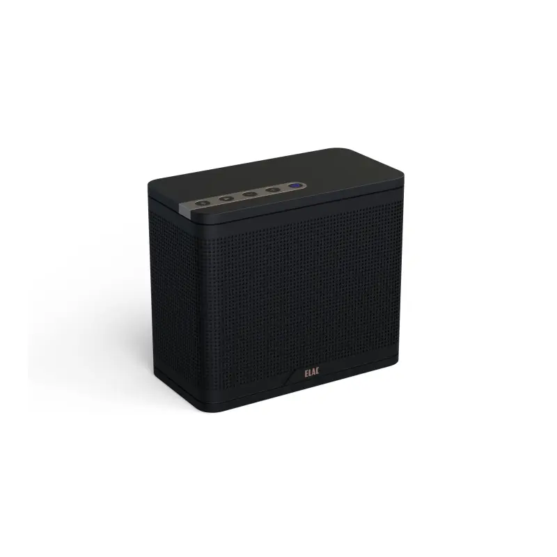 Bluetooth Lautsprecher, Aluminium, Akku, ELAC NAVA100 Schwarz, GEPRÜFT - WIE NEU