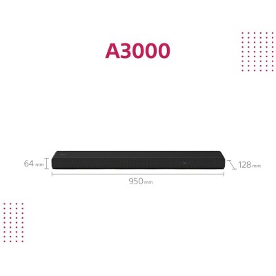 Sony Soundbar HT-A3000 3.1 250W Dolby Atmos eARC...