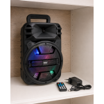 Partybox mit Bluetooth 5.0 TWS Karaoke LED, Pyle PPHP1243B 800W MAX, GEPRÜFT GUT