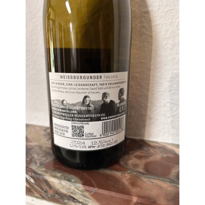 Burgunderpaket 2024 trocken, 6x 0,75L,Vulkangewächs Kaiserstuhl, Baden, NEU