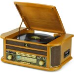 Retro All in One HiFi System 8-in-1,Plattenspieler CD Kassette, DL 189B99 MANGEL