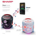 Partylautsprecher mit Bluetooth, Sharp PS-919 2.1,130W, USB TWS IPX5 GEPRÜFT GUT