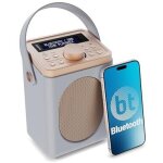 Retro Küchenradio DAB, Grau, Wecker, Majority Little Shelford,GEPRÜFT - GUT