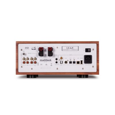 Vollverstärker DAC Phono Bluetooth 2x65W, LEAK Stereo 130 Walnuss, NEUWARE