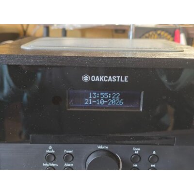 CD Radio DAB+/FM, Bluetooth, USB/AUX-In, Alarm, Oakcastle DAB400, GEPRÜFT MANGEL