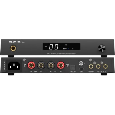 Verstärker DAC Bluetooth 2x165W USB SMSL AL200 HiFi...