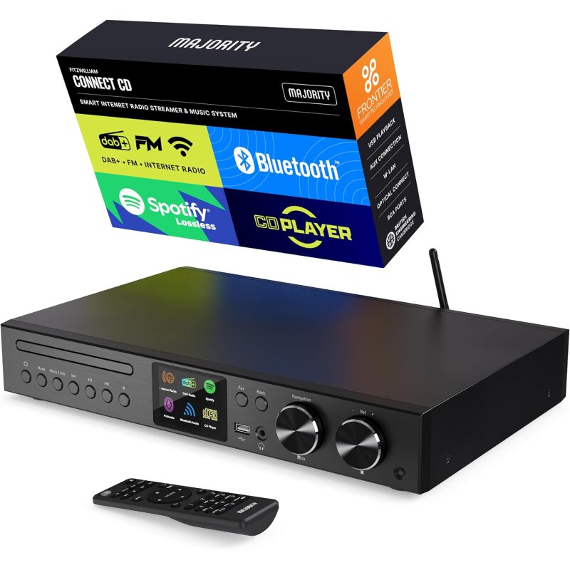 Internetradio DAB+ WLAN , MAJORITY Fitzwilliam Connect CD Spotify GEPRÜFT - GUT