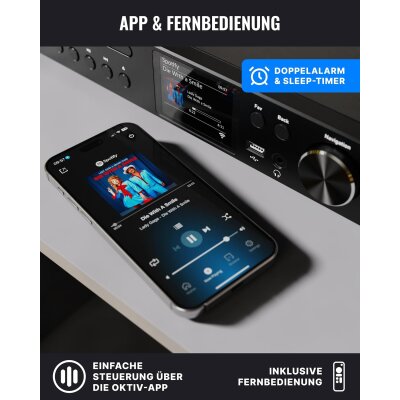 Internetradio DAB+ WLAN , MAJORITY Fitzwilliam Connect CD Spotify GEPRÜFT - GUT